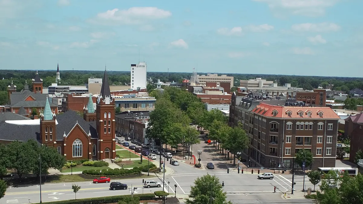 A view of Fayetteville, North Carolina