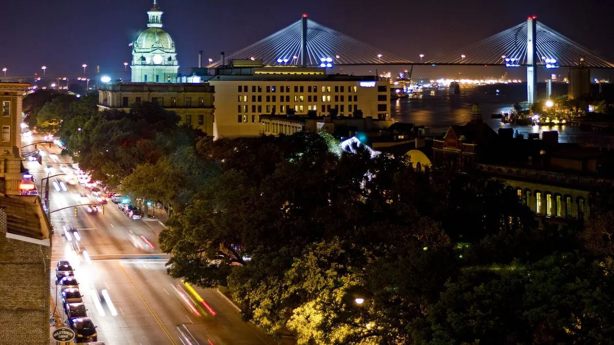 A view of Savannah, Georgia